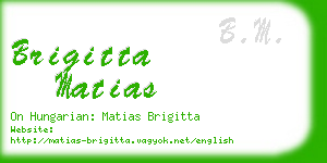 brigitta matias business card